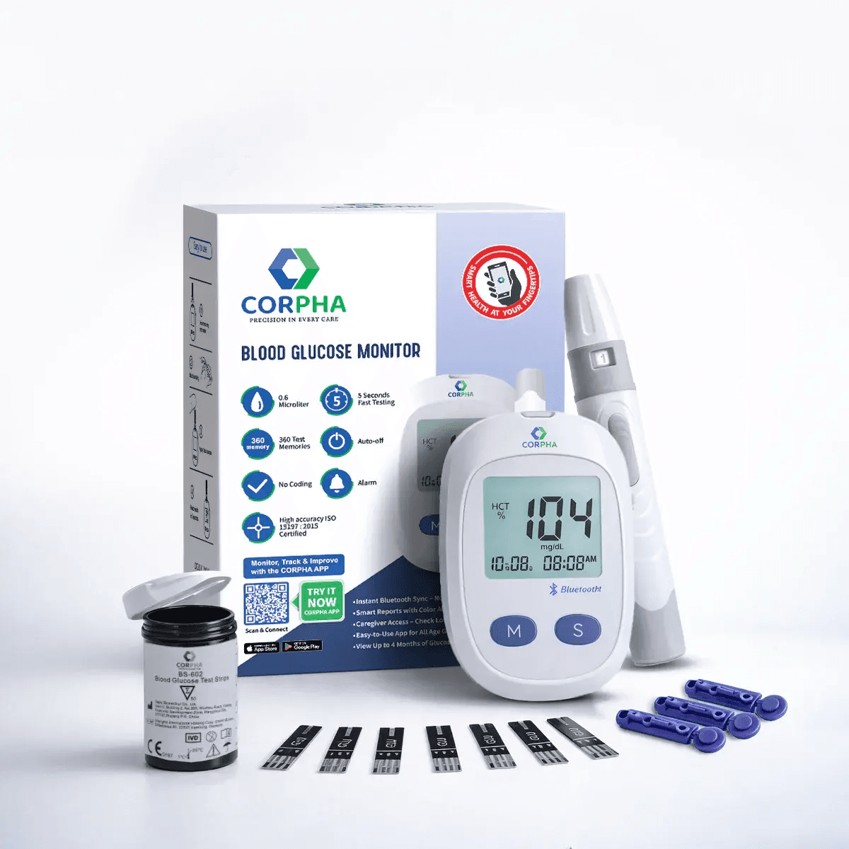 Corpha blood glucose monitor